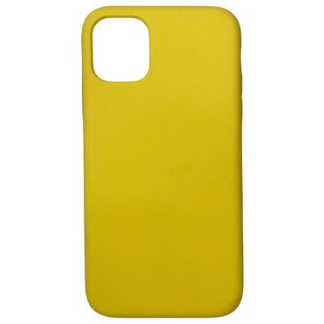 Защитный чехол Мистер Гаджет Apple Iphone 11, Iphone 11/айфон 11 Soft touch противоударный силиконовый чехол с мягким подкладом желтый