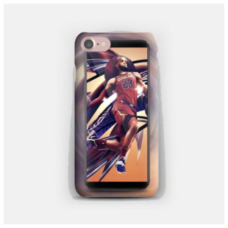 Силиконовый чехол баскетбол на Apple iPhone 7/ Айфон 7