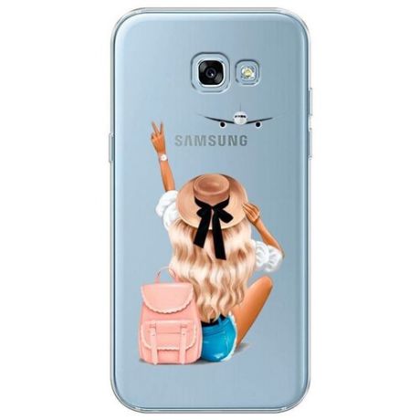 Силиконовый чехол "Влюбленная парочка" на Samsung Galaxy A5 2017 / Самсунг Галакси А5 2017