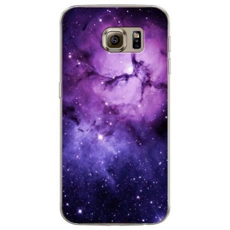 Силиконовый чехол "Космонавт с пылесосом" на Samsung Galaxy S6 edge / Самсунг Галакси С 6 Эдж