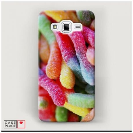 Чехол Пластиковый Samsung Galaxy J2 Prime 2016 Мармеладки-червячки