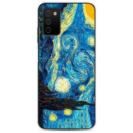 Силиконовый чехол "Звездная ночь" на Samsung Galaxy A03S / Самсунг Галакси A03S