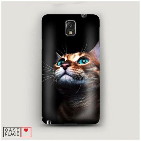 Чехол Пластиковый Samsung Galaxy Note 3 Мечтательный кот