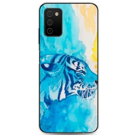 Силиконовый чехол "Влюбленные тигры 1" на Samsung Galaxy A03S / Самсунг Галакси A03S