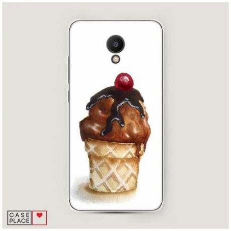 Силиконовый чехол "Шоколадное мороженое" на Meizu M6S / Мейзу М6С