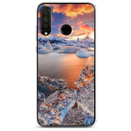 Силиконовый чехол "World travel black" на Honor 20 Lite 2020 / Хонор 20 Лайт 2020