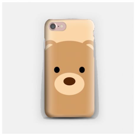 Силиконовый чехол медведь на Apple iPhone 7/ Айфон 7