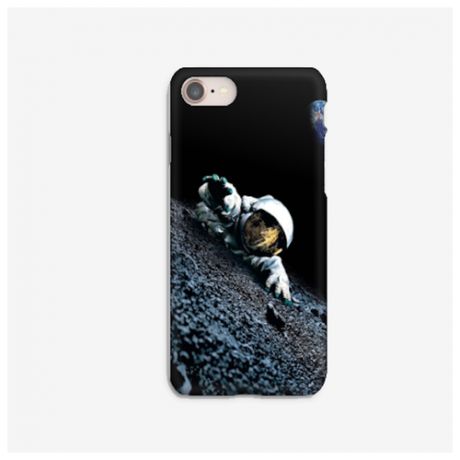 Силиконовый чехол космонавт на Apple iPhone 8/ Айфон 8