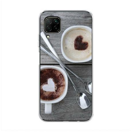 Силиконовый чехол "Кофе для двоих" на Huawei Nova 7i / Хуавей Нова 7i
