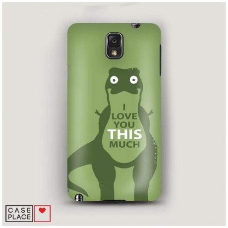 Чехол Пластиковый Samsung Galaxy Note 3 I love you this much