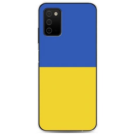 Силиконовый чехол "Флаг Украины 1" на Samsung Galaxy A03S / Самсунг Галакси A03S