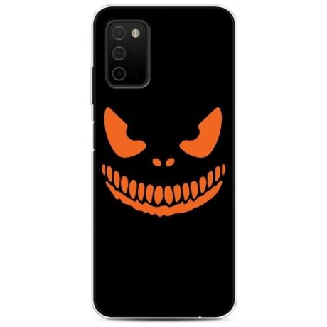 Силиконовый чехол "Smile black" на Samsung Galaxy A03S / Самсунг Галакси A03S