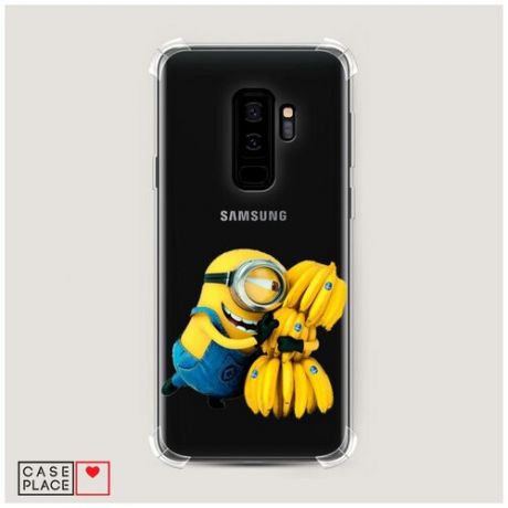 Чехол силиконовый Противоударный Samsung Galaxy S9 Plus Банановый краш