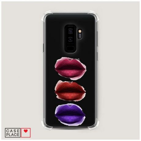 Чехол силиконовый Противоударный Samsung Galaxy S9 Plus Fashion губы