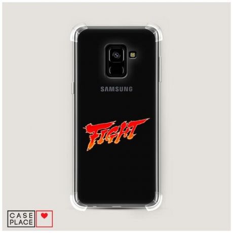 Чехол силиконовый Противоударный Samsung Galaxy A8 2018 Fight!