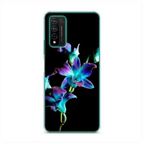 Силиконовый чехол "Неоновые пальмы" на Honor 10X Lite / Хонор 10X Лайт