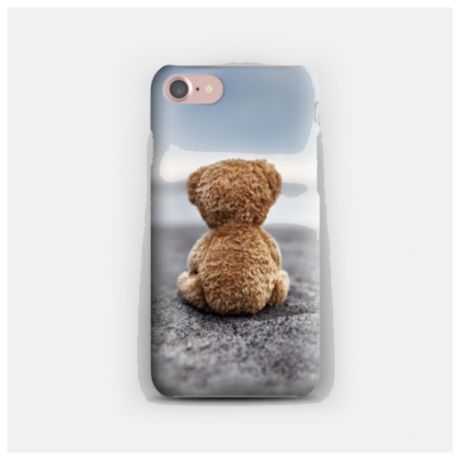 Силиконовый чехол медведь на Apple iPhone 8/ Айфон 8