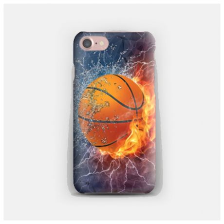 Силиконовый чехол баскетбол на Apple iPhone 8/ Айфон 8