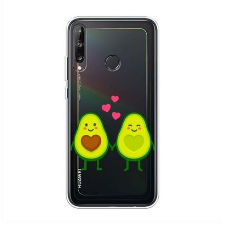 Силиконовый чехол "Авокадная любовь" на Huawei P40 lite E / Хуавей П40 лайт Е
