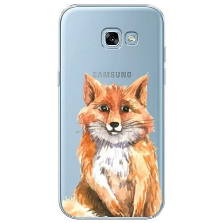 Силиконовый чехол "Лисенок нарисованный" на Samsung Galaxy A5 2017 / Самсунг Галакси А5 2017