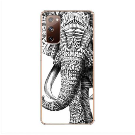 Силиконовый чехол "Слон" на Samsung Galaxy S20 FE / Самсунг Галакси S20 FE