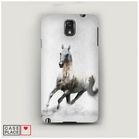Чехол Пластиковый Samsung Galaxy Note 3 Лошадь лес