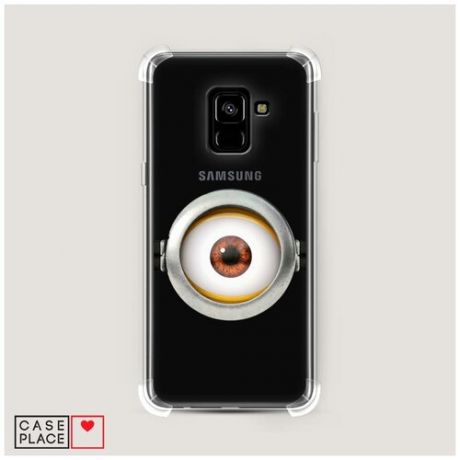 Чехол силиконовый Противоударный Samsung Galaxy A8 2018 Я слежу!
