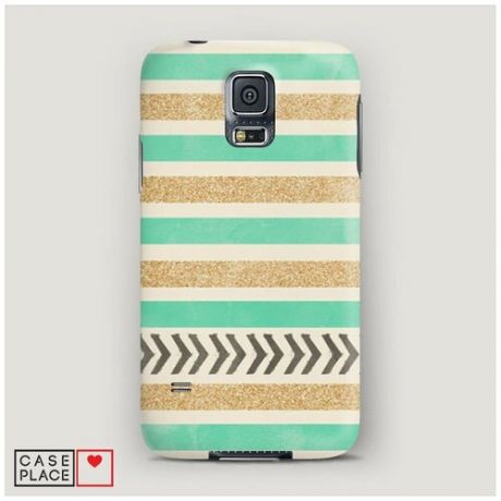Пластиковый чехол "Песок и мята" на Samsung Galaxy S5 mini / Самсунг Галакси С 5 Мини