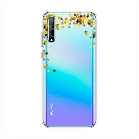 Силиконовый чехол "Хохлома красная" на Huawei Y8p / Хуавей Y8p