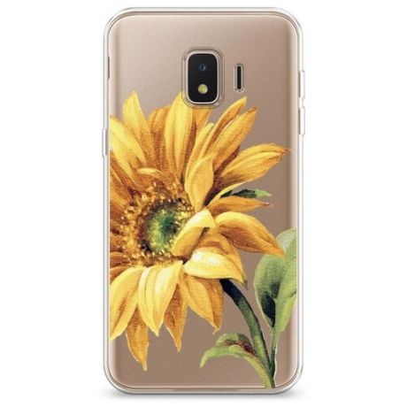 Силиконовый чехол "Розовые и белые пионы" на Samsung Galaxy J2 Core (2018/2020) / Самсунг Галакси J2 Core (2020)