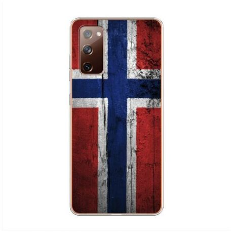Силиконовый чехол "Флаг Норвегии 1" на Samsung Galaxy S20 FE / Самсунг Галакси S20 FE