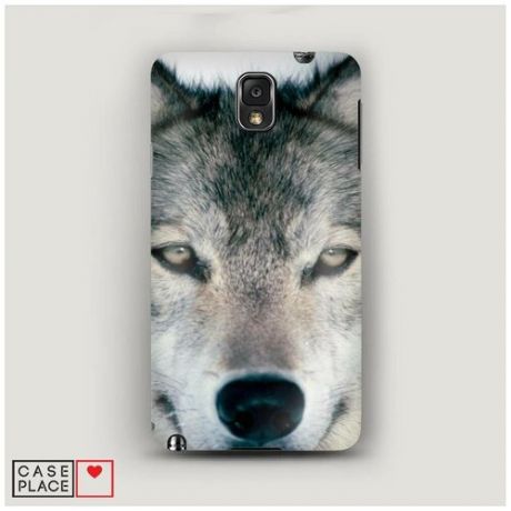 Чехол Пластиковый Samsung Galaxy Note 3 Волк
