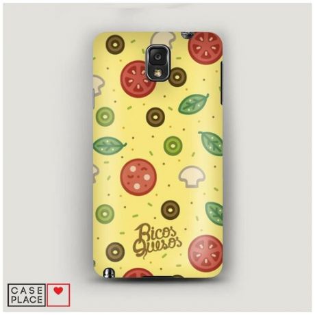 Чехол Пластиковый Samsung Galaxy Note 3 Пицца 18