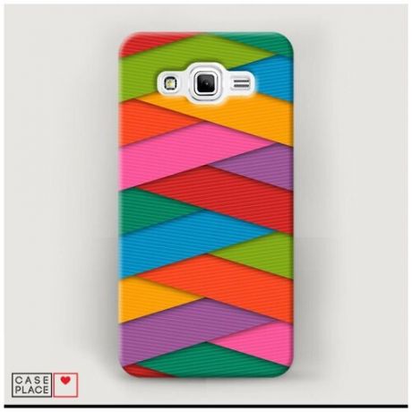 Чехол Пластиковый Samsung Galaxy J2 Prime 2016 Цветные линии
