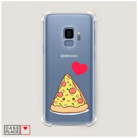 Чехол силиконовый Противоударный Samsung Galaxy S9 Пицца влюблена
