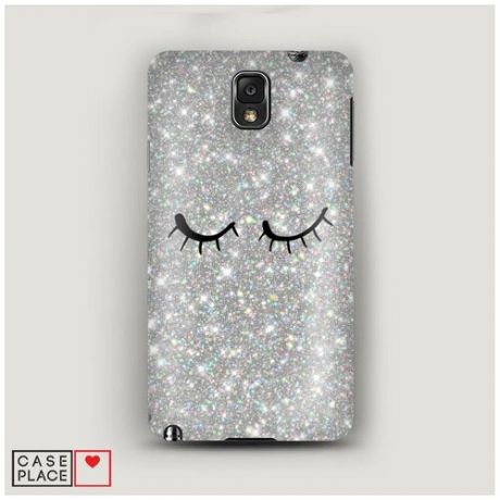 Чехол Пластиковый Samsung Galaxy Note 3 Silver sparkle eyes