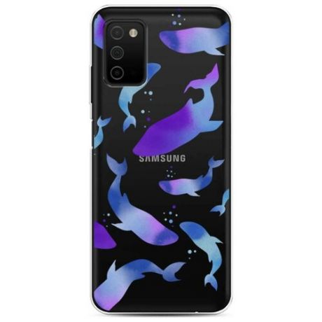 Силиконовый чехол "Подводные жители" на Samsung Galaxy A03S / Самсунг Галакси A03S
