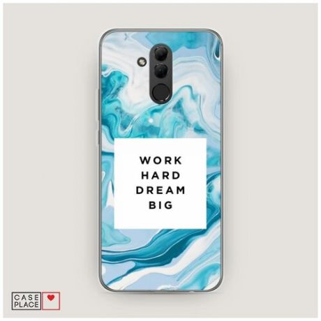 Чехол Силиконовый Huawei Mate 20 Lite Work hard разводы