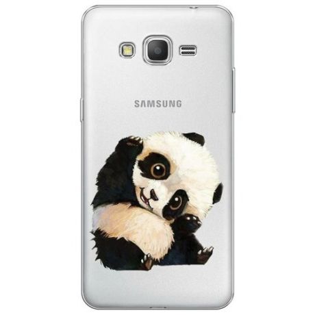 Силиконовый чехол "Семейство панды" на Samsung Galaxy Grand Prime / Самсунг Галакси Гранд Прайм