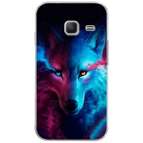 Силиконовый чехол "Волшебный волк" на Samsung Galaxy J1 mini 2016 / Самсунг Галакси Джей 1 мини 2016