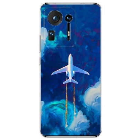 Силиконовый чехол "Самолет картина" на Xiaomi Mi Mix 4 / Сяоми Ми Микс 4