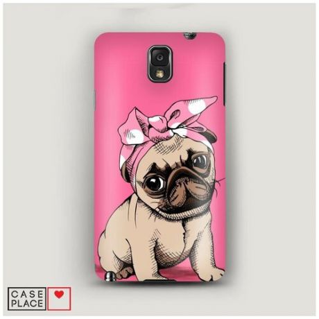 Чехол Пластиковый Samsung Galaxy Note 3 Dog Pin-Up