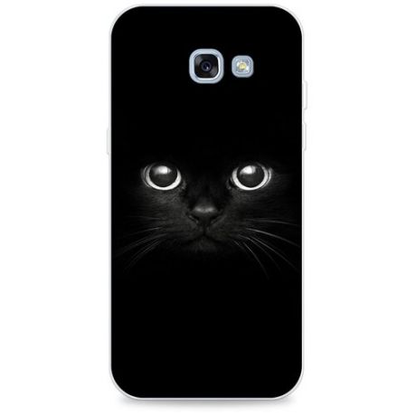 Силиконовый чехол Взгляд черной кошки на Samsung Galaxy A5 2017 / Самсунг Галакси А5 2017