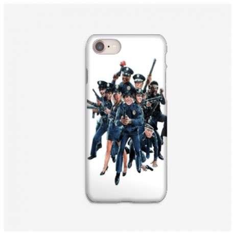 Силиконовый чехол полиция на Apple iPhone 8/ Айфон 8