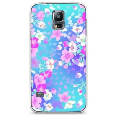 Силиконовый чехол "Жучки цветочки ягодки" на Samsung Galaxy S5 / Самсунг Галакси С 5