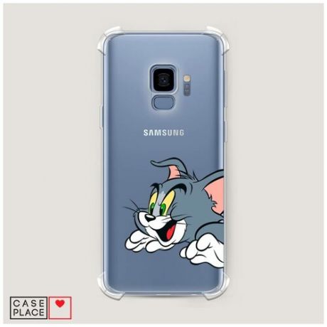 Чехол силиконовый Противоударный Samsung Galaxy S9 Кот Том