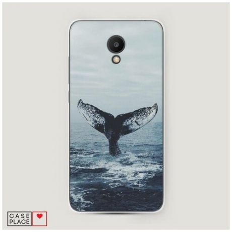 Силиконовый чехол "Хвост кита" на Meizu M6S / Мейзу М6С