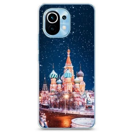 Силиконовый чехол "Moscow City 1" на Xiaomi Mi 11 / Сяоми Ми 11