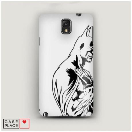 Чехол Пластиковый Samsung Galaxy Note 3 Бэтман и Женщина Кошка 1
