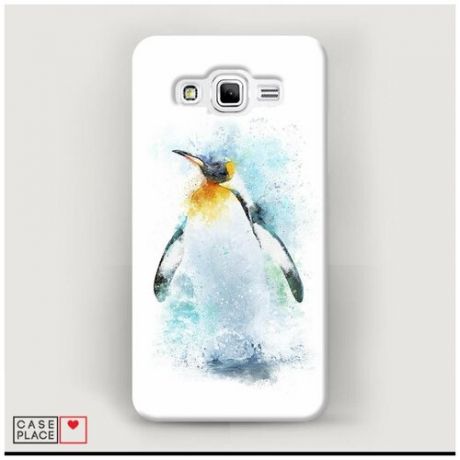 Чехол Пластиковый Samsung Galaxy J2 Prime 2016 Пингвин арт 5